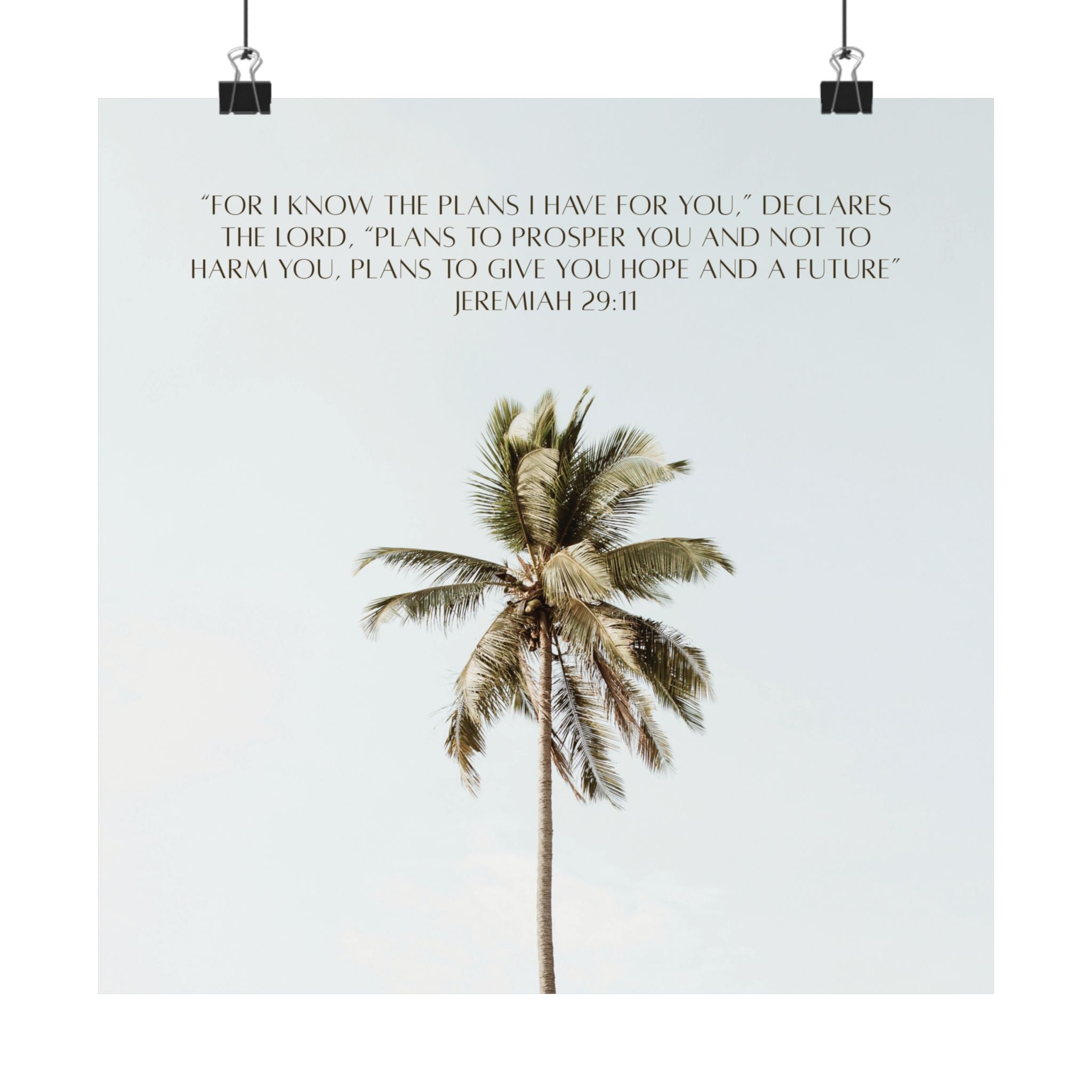 Jeremiah 29:11 Art Print