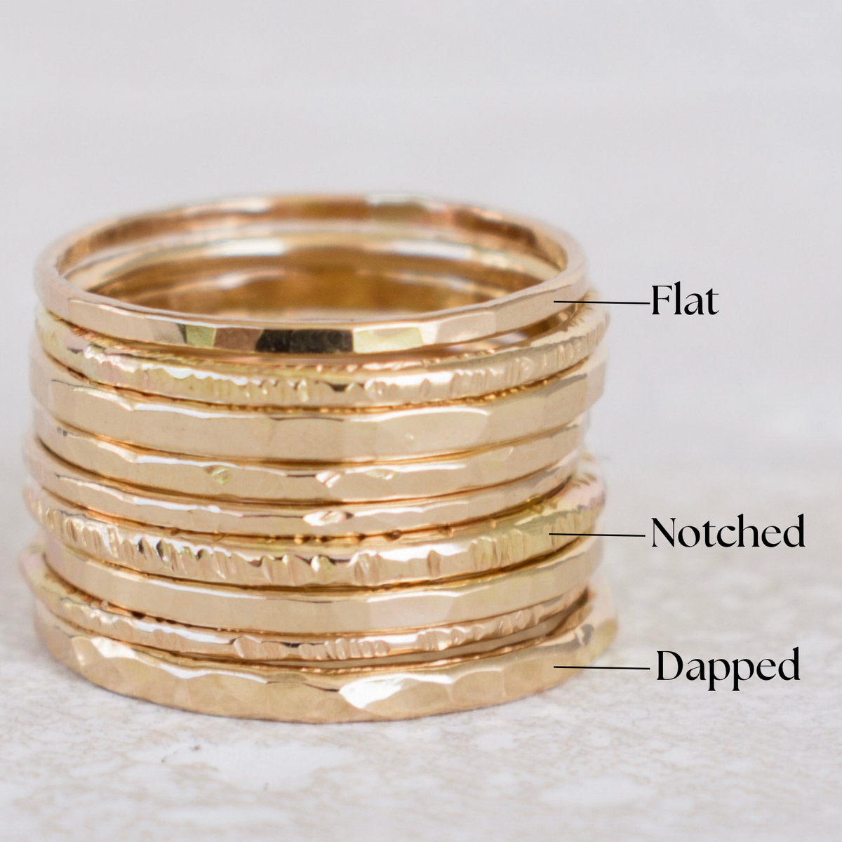 Textured Stacking Ring