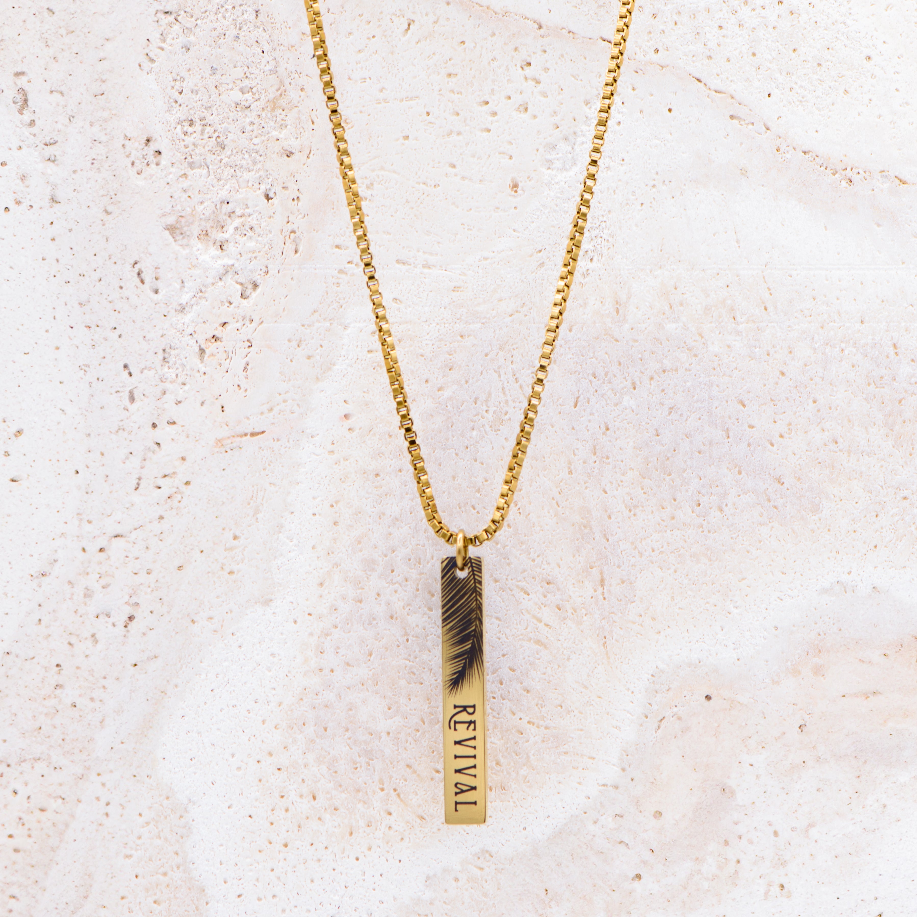 Revival Palm Bar Necklace