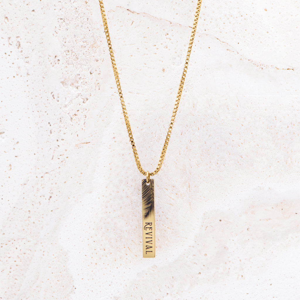 Palm Revival Pendant Necklace