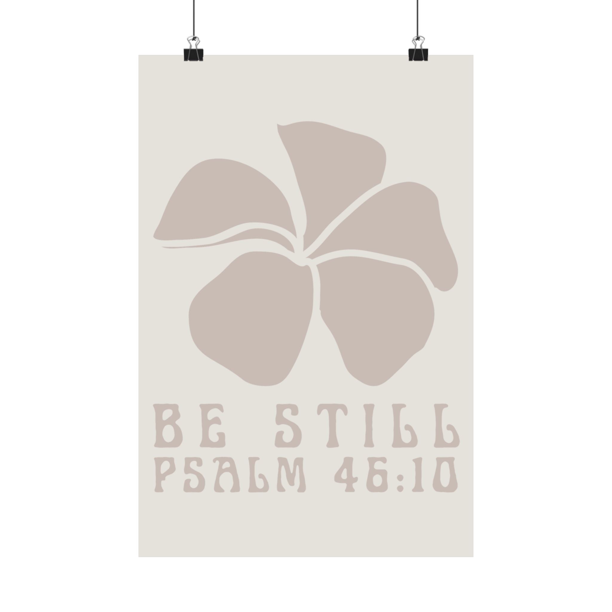 Be Still Plumeria Art Print