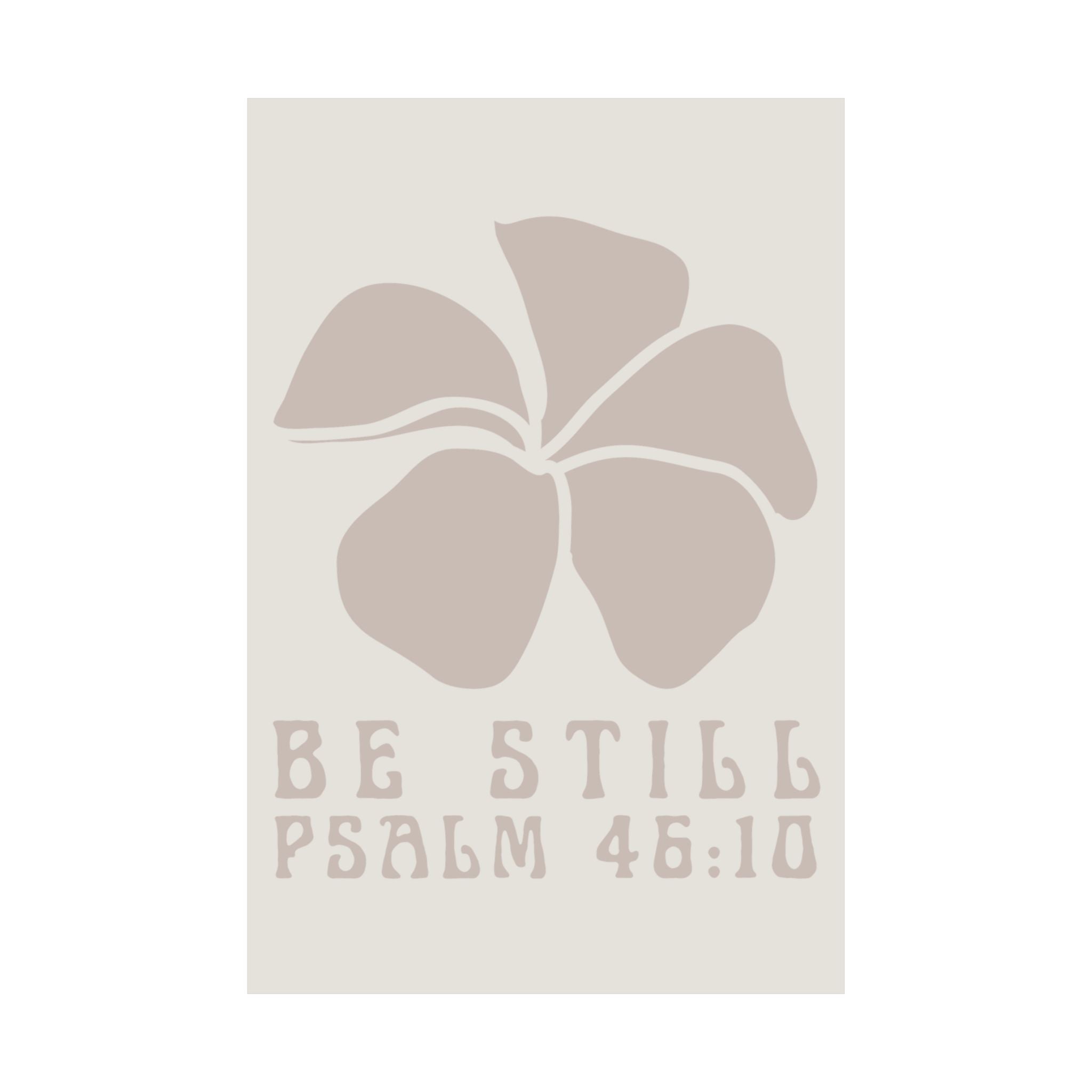 Be Still Plumeria Art Print