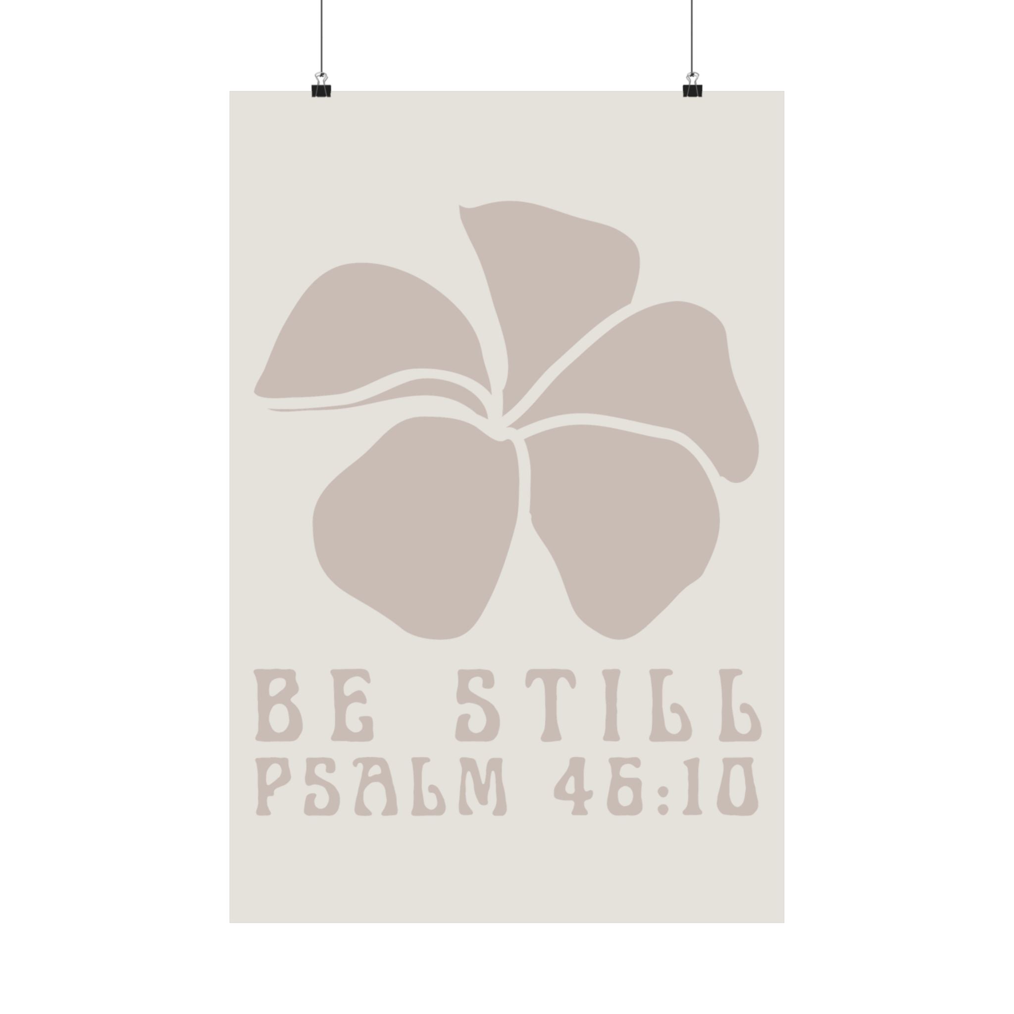 Be Still Plumeria Art Print
