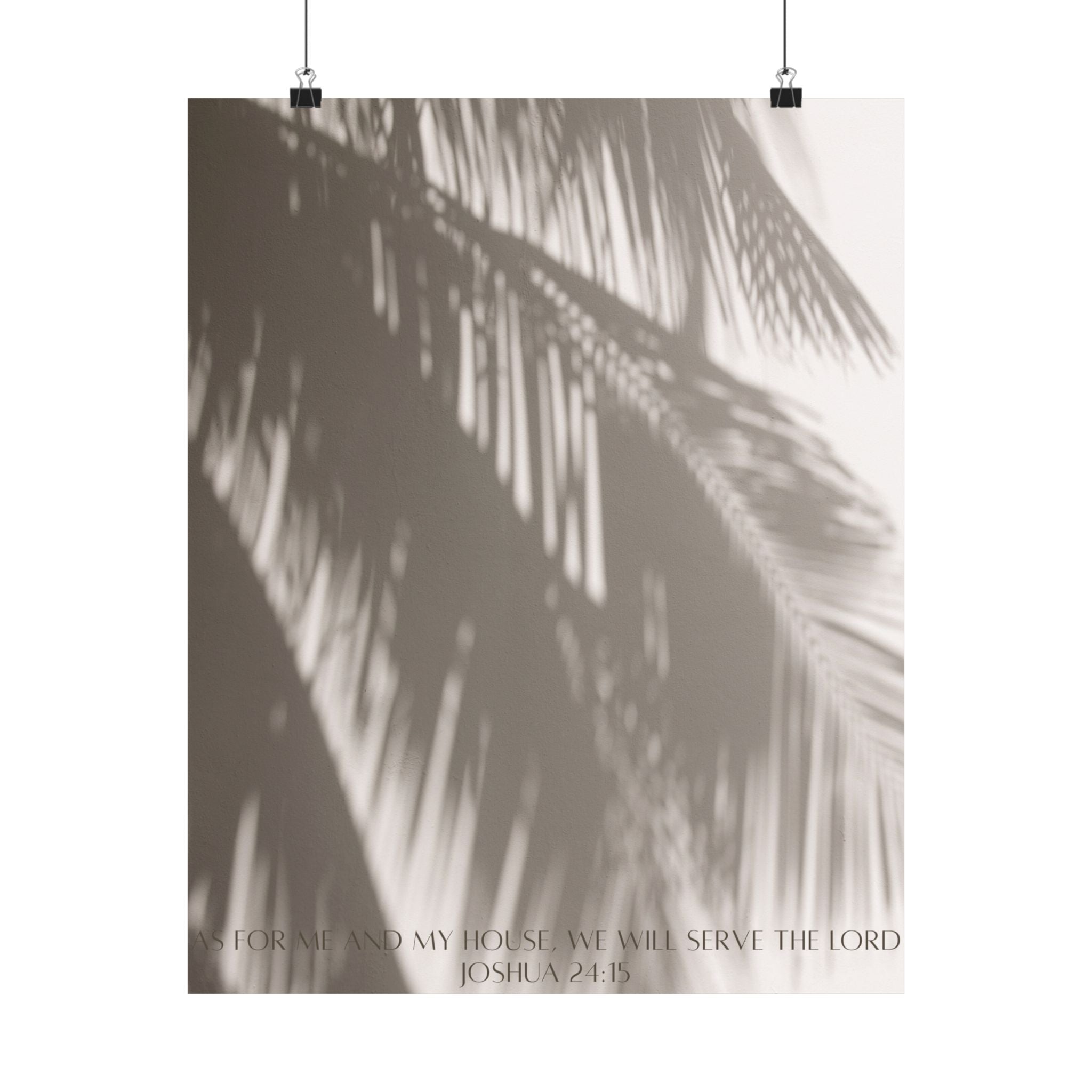 Joshua 24:15 Art Print