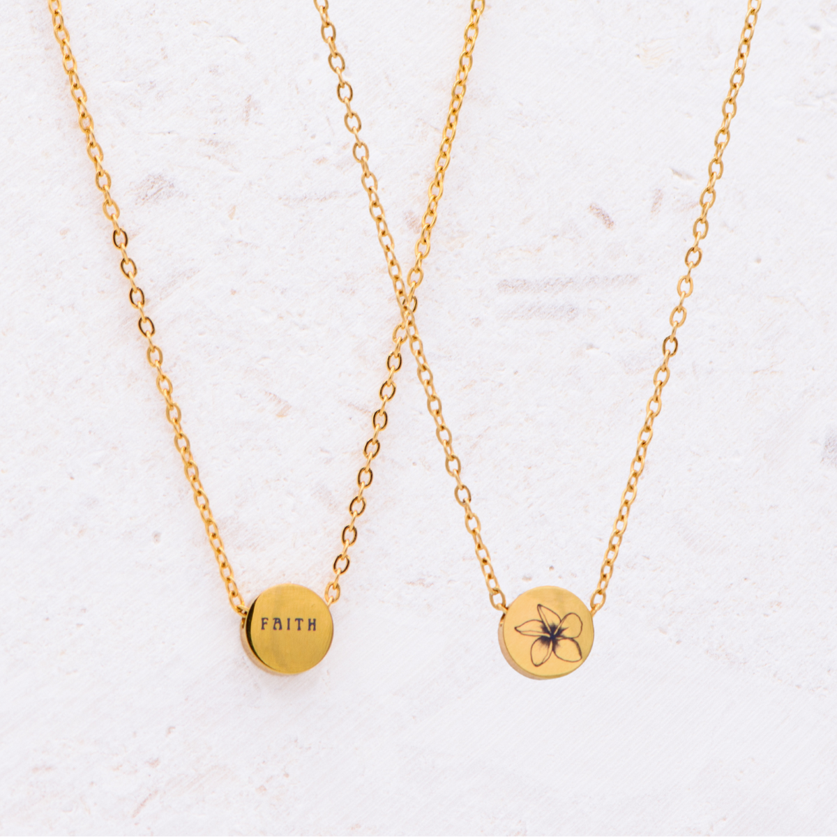 Plumeria Faith Necklace