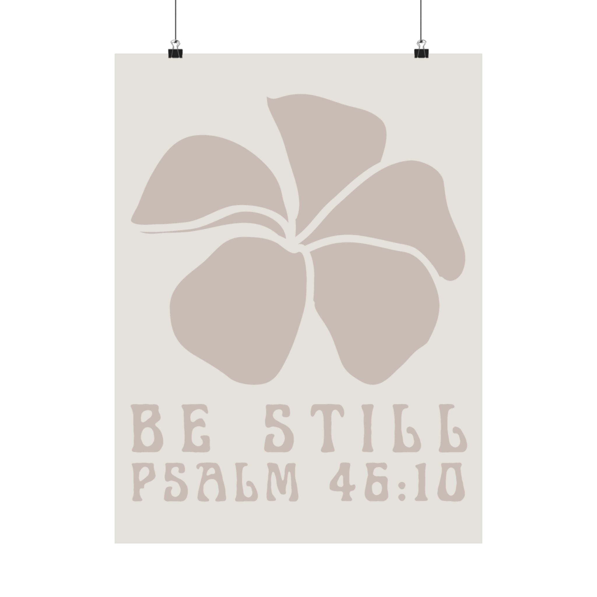 Be Still Plumeria Art Print