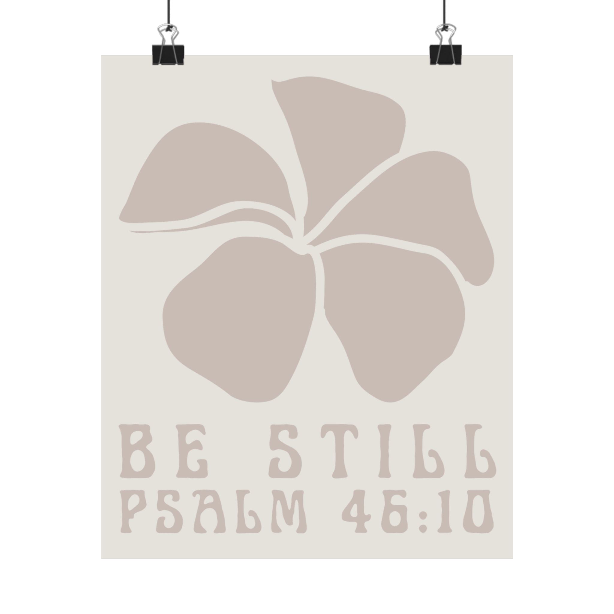 Be Still Plumeria Art Print