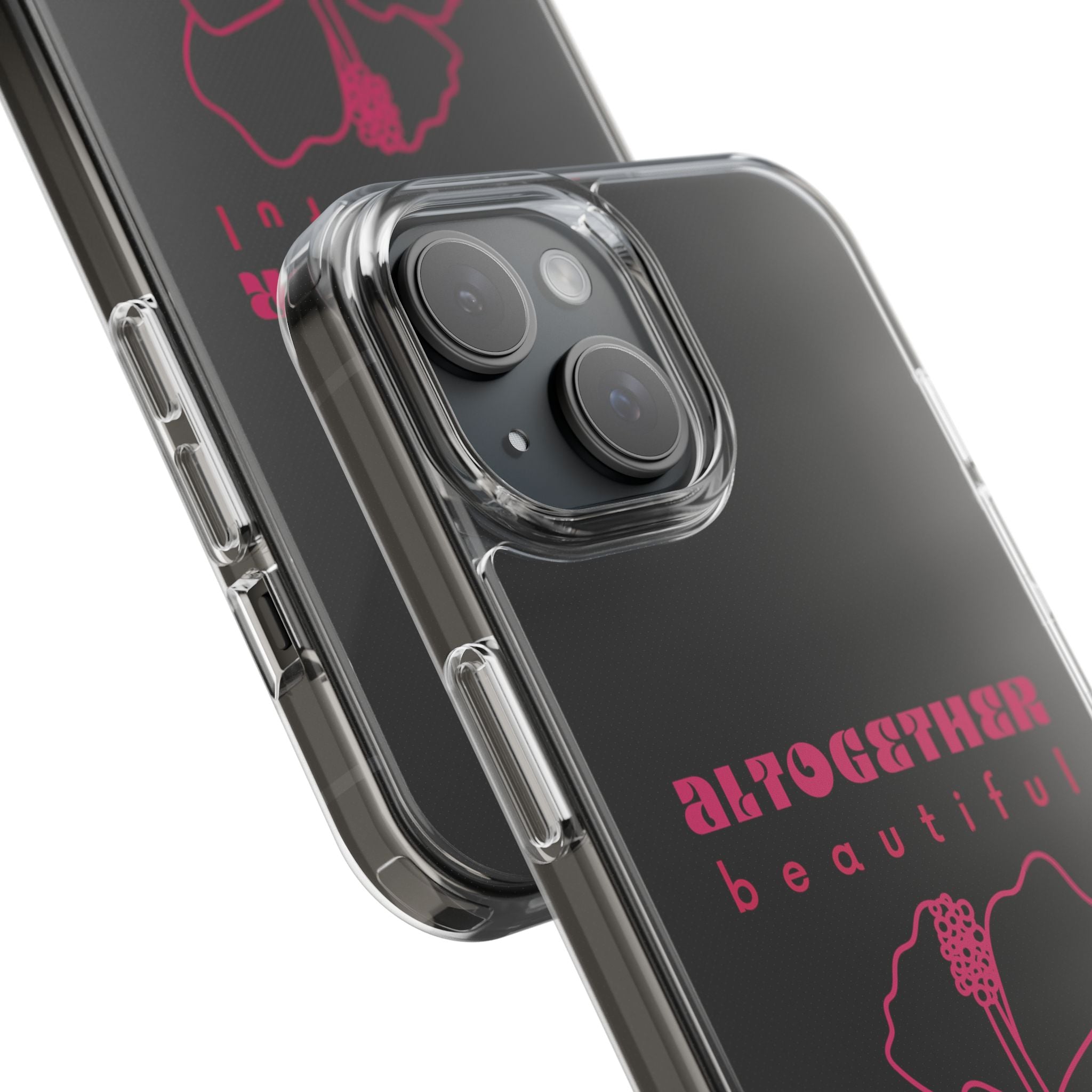 Altogether Beautiful Clear Phone Case (Pink)