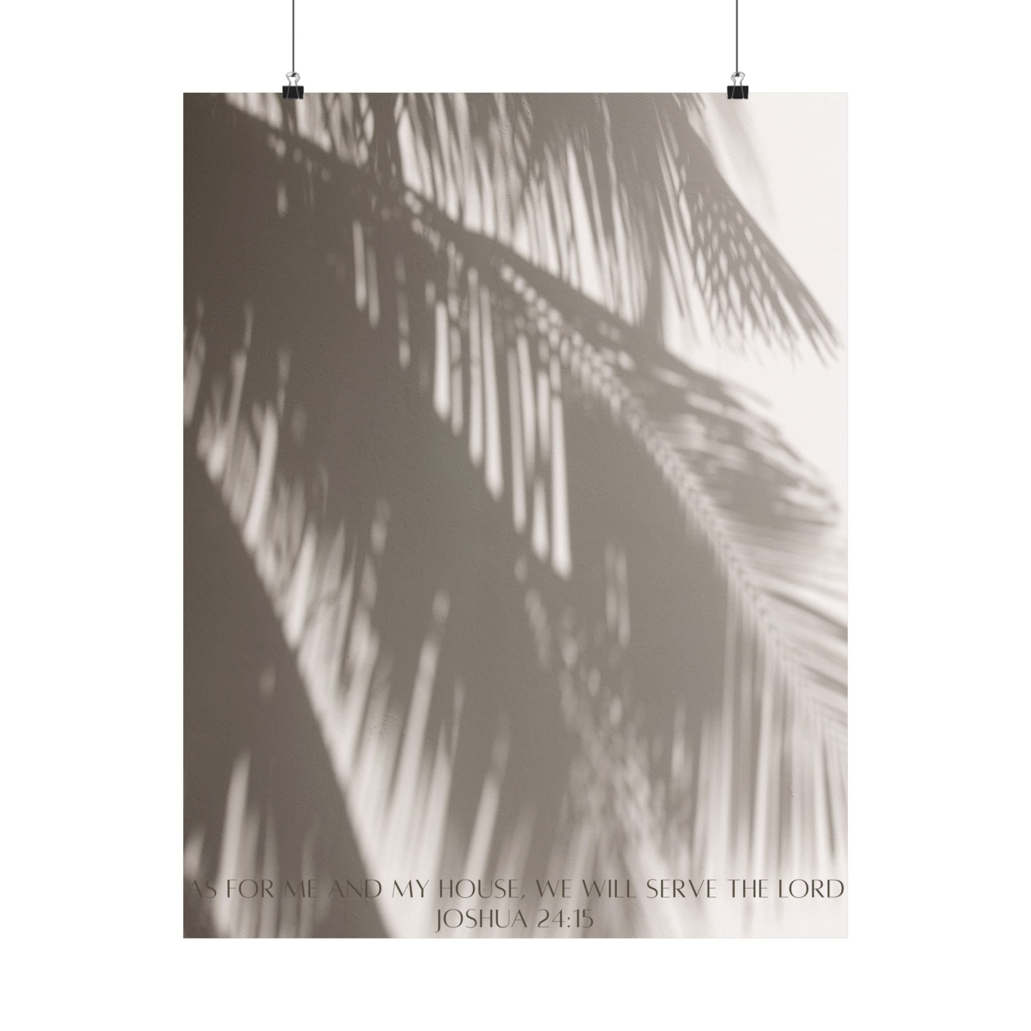 Joshua 24:15 Art Print