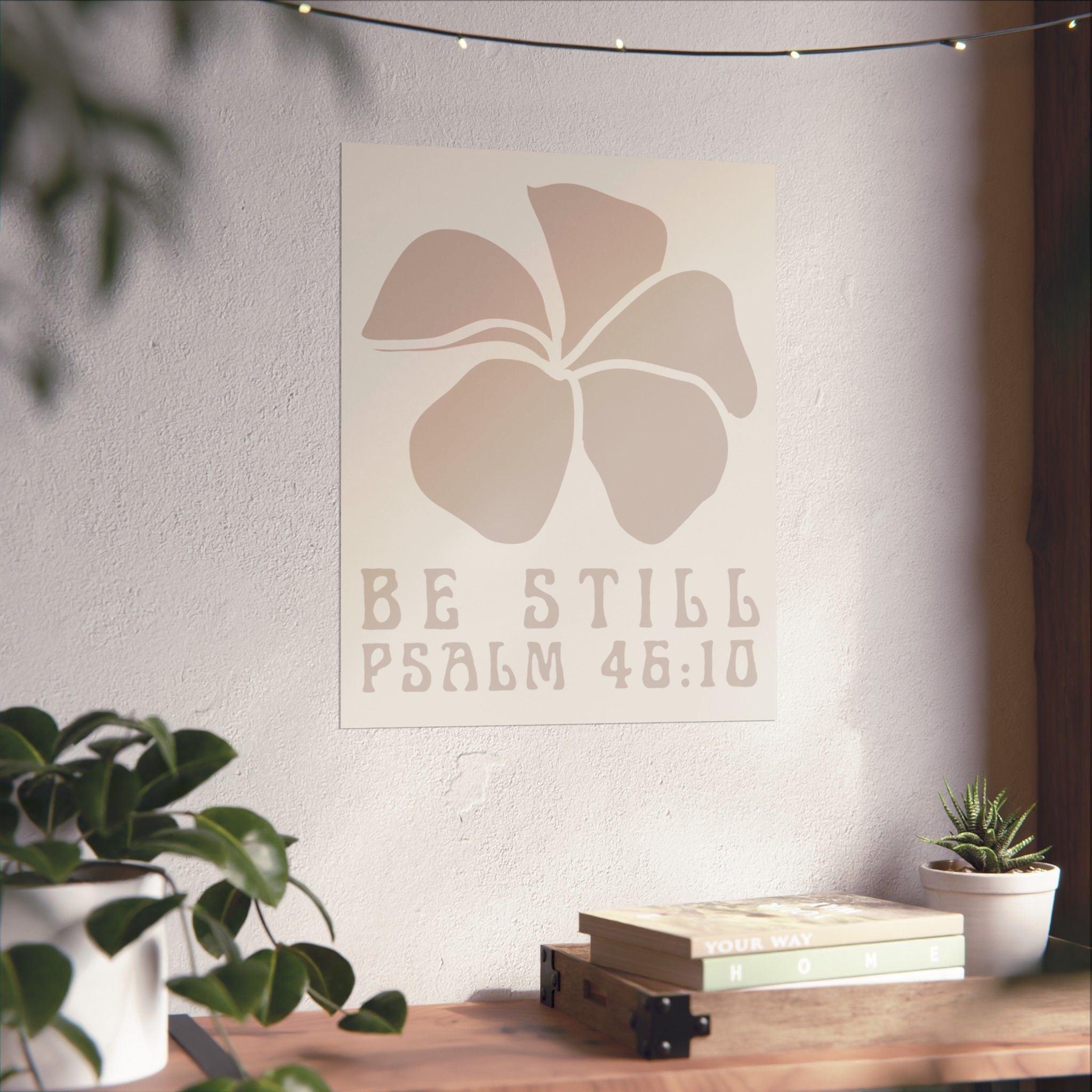 Be Still Plumeria Art Print