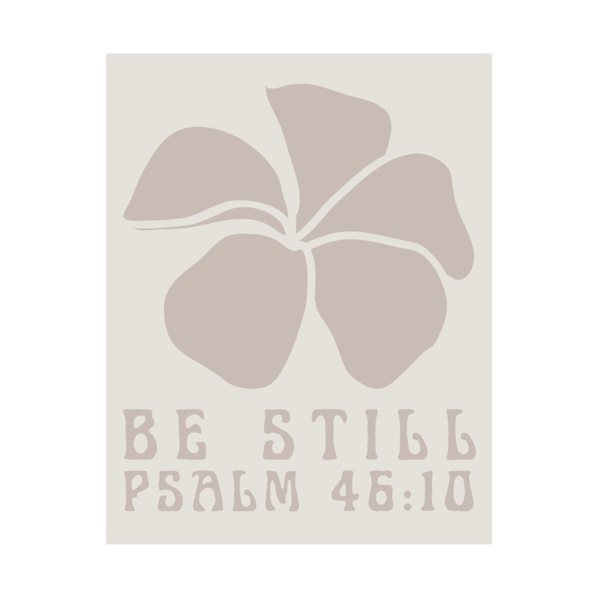 Be Still Plumeria Art Print