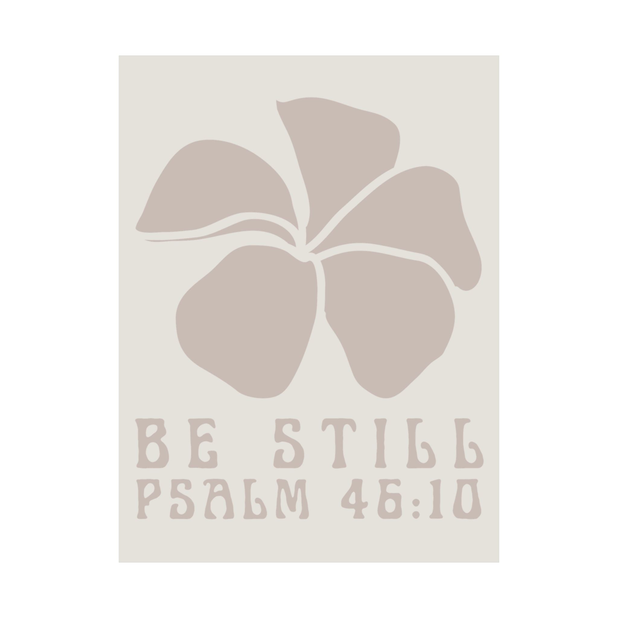 Be Still Plumeria Art Print