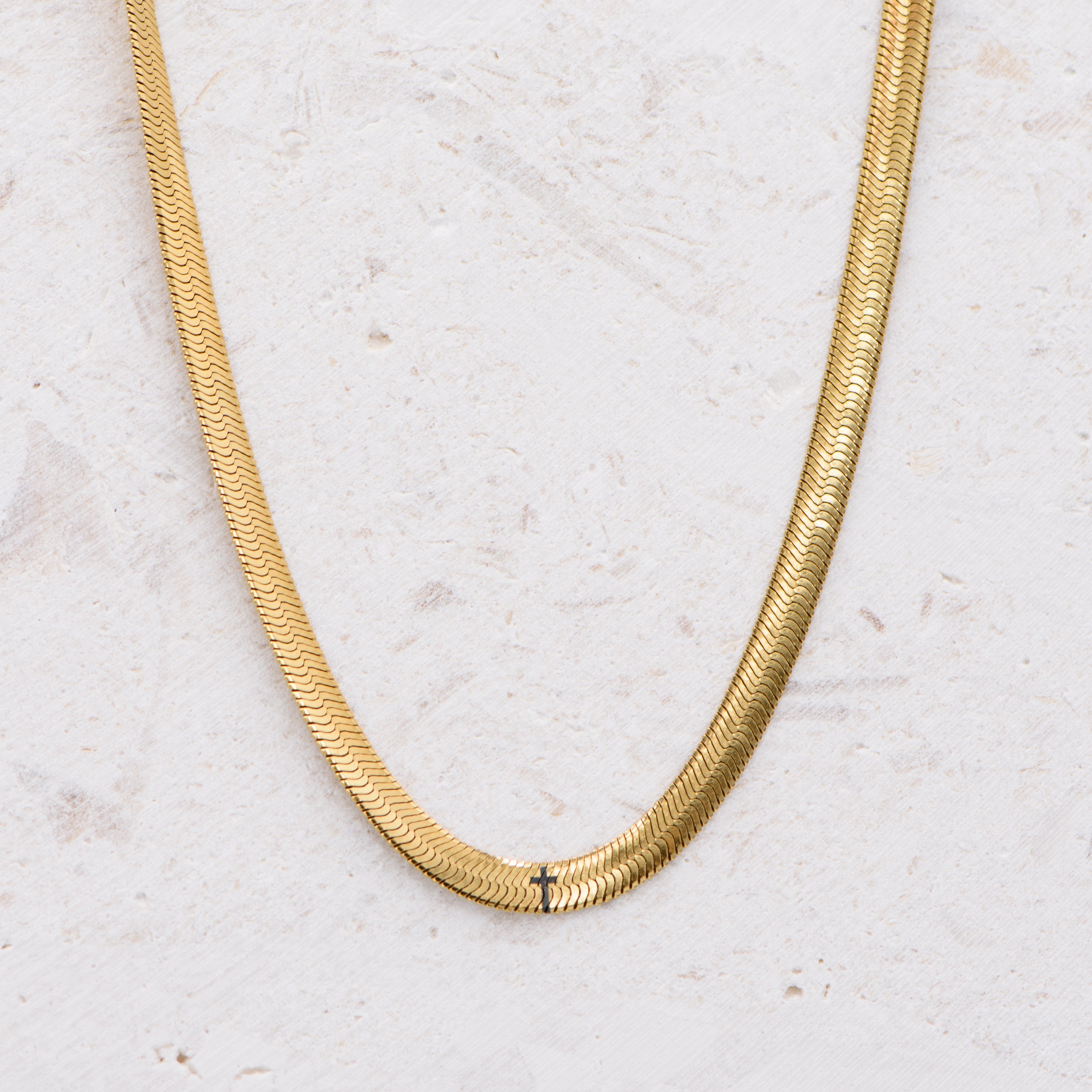 Cross Herringbone Necklace