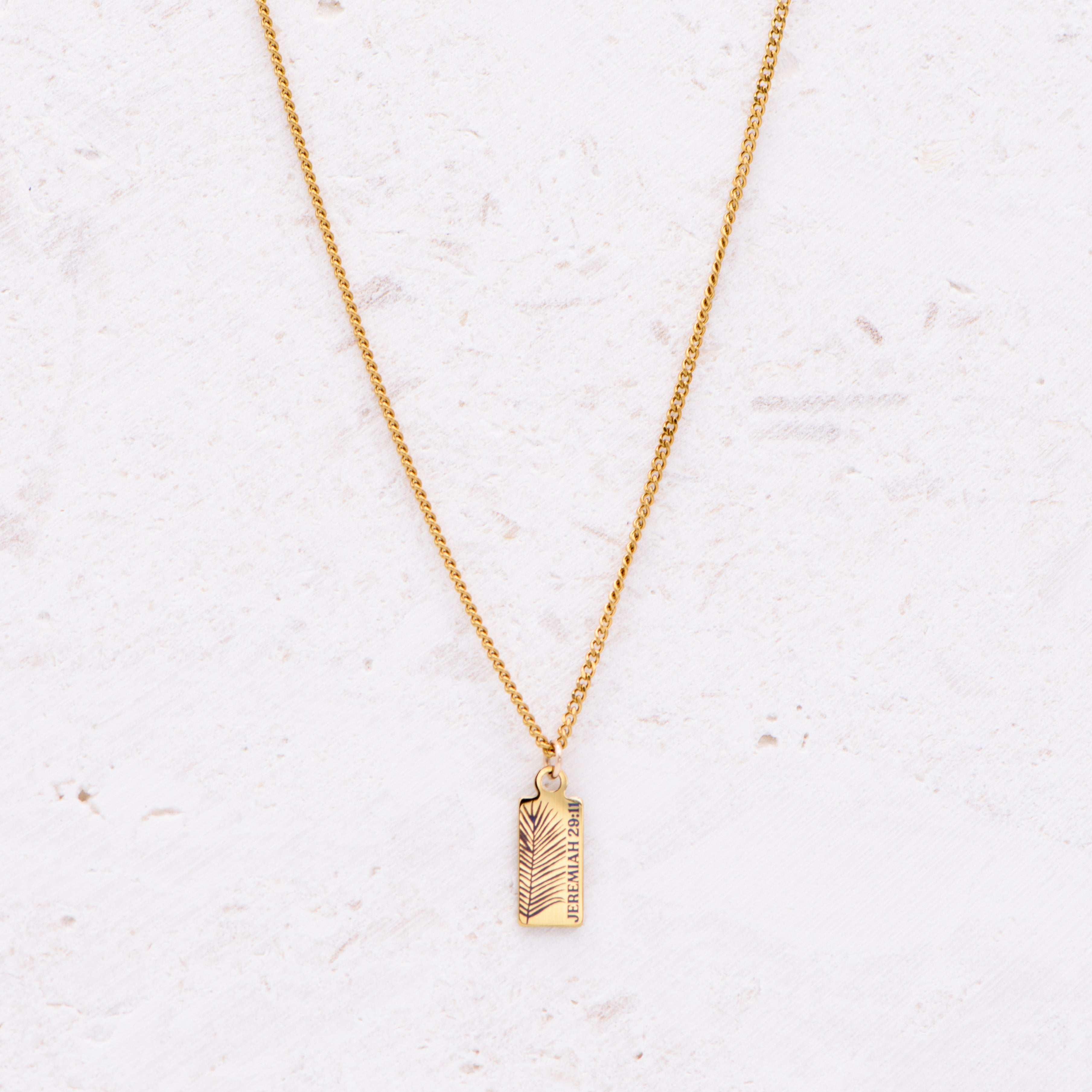 Palm Jeremiah 29:11 Necklace
