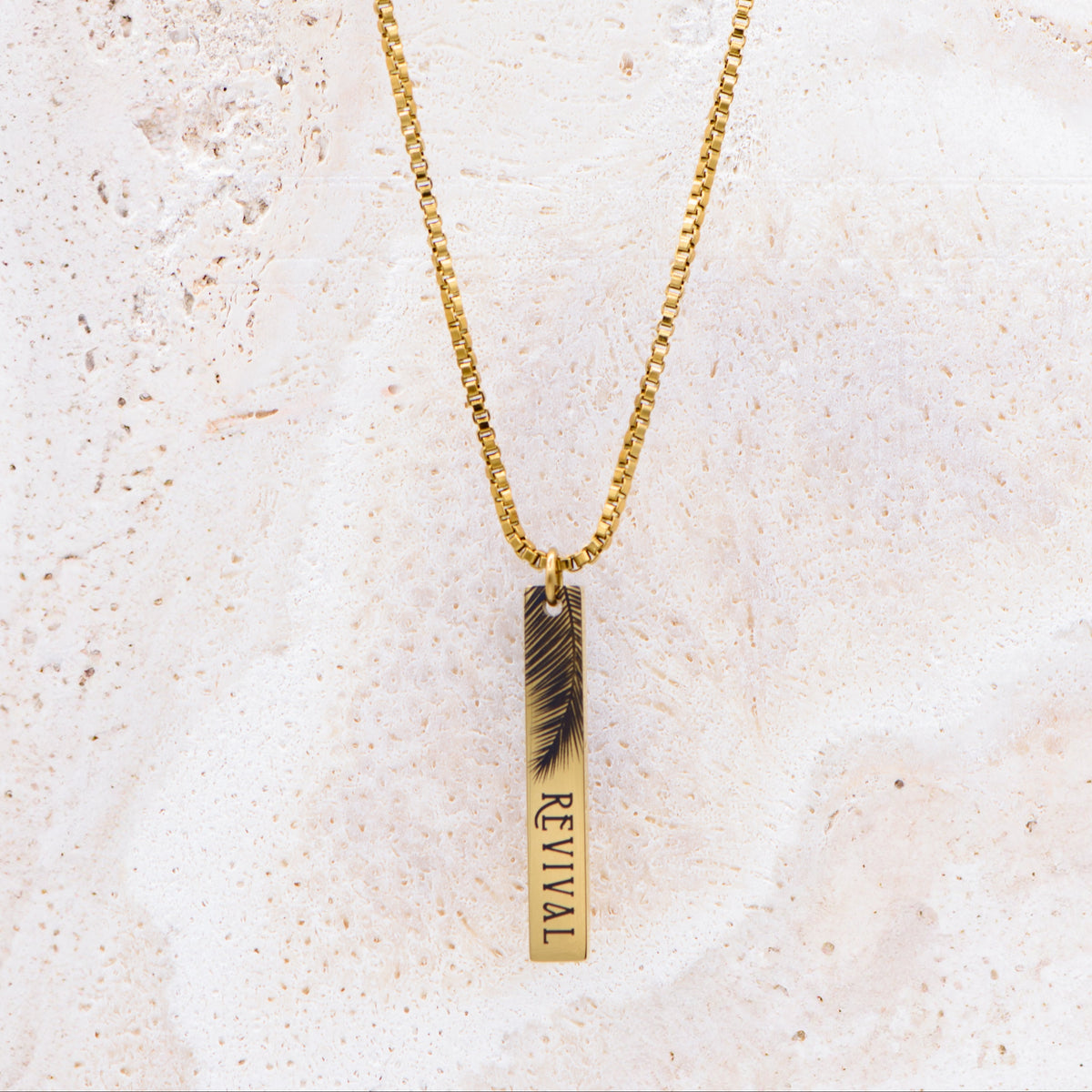 Revival Palm Bar Necklace