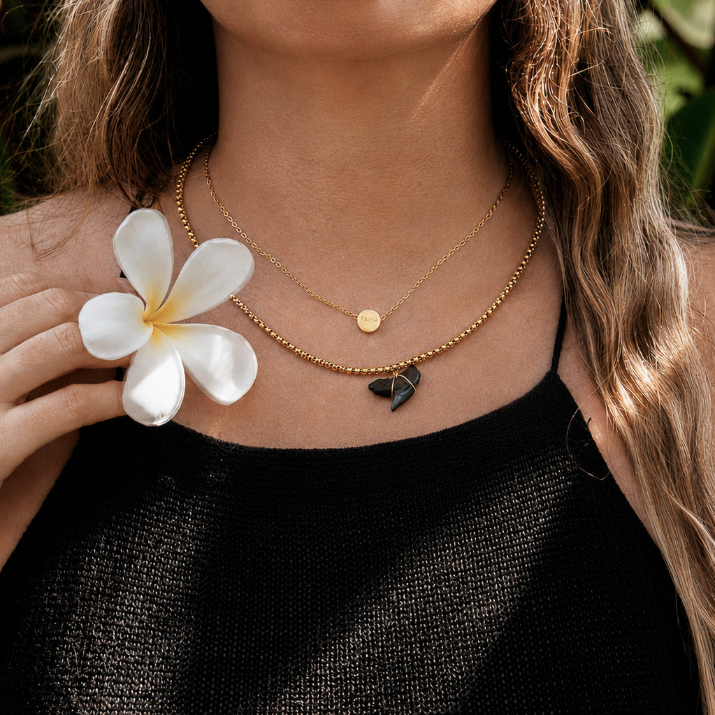 Plumeria Faith Necklace
