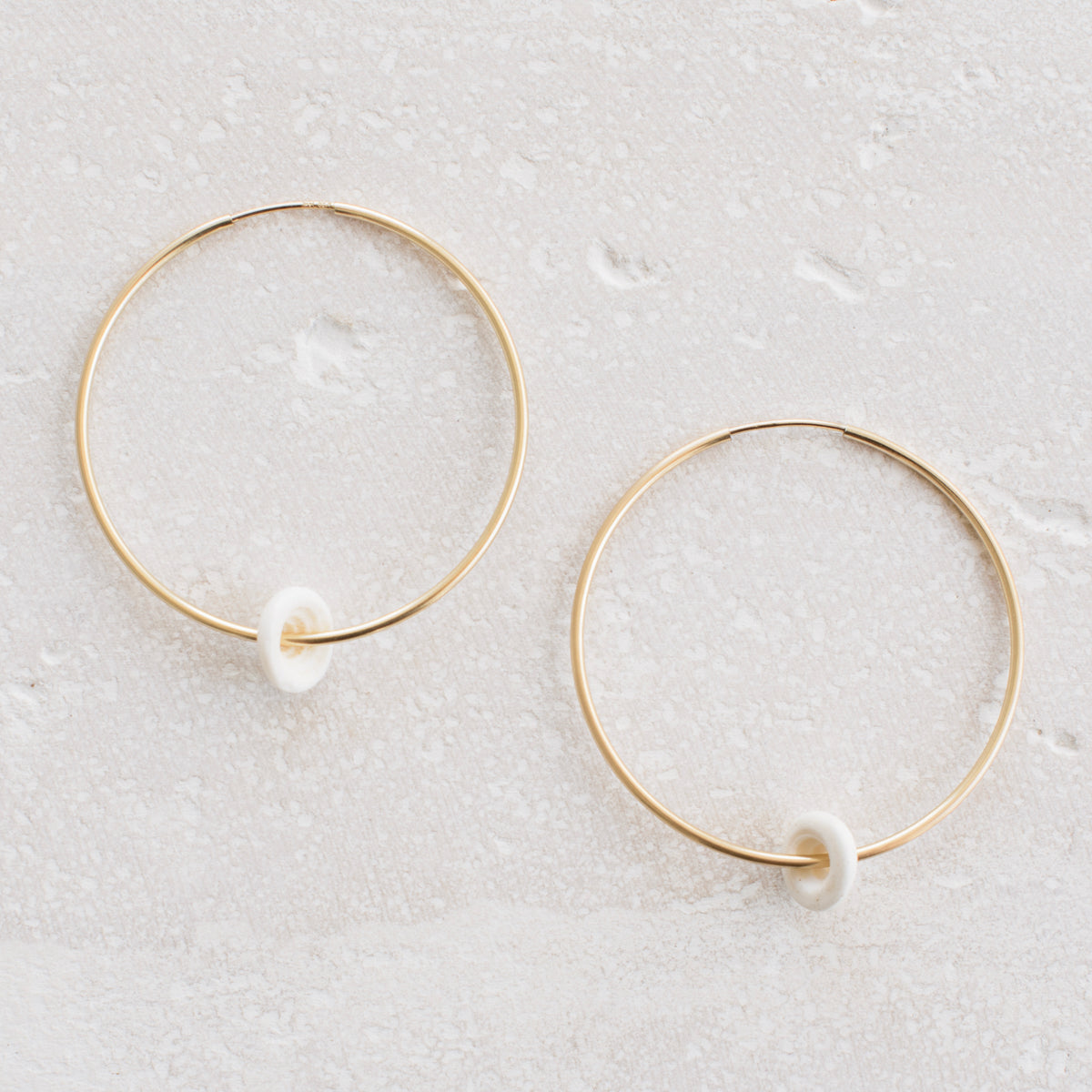 Puka Shell Endless Hoops