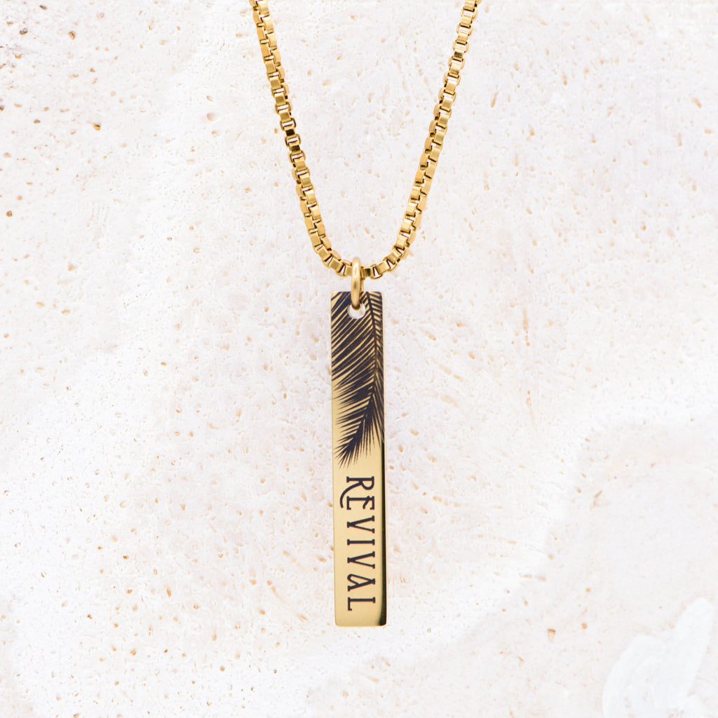 Revival Palm Bar Necklace